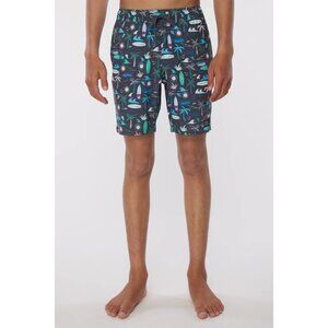 O'Neill Men's Mashup Volley Swim Boardshort in Gray/Blue - Sz M